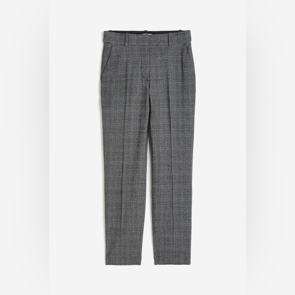 NWT Express Editor High Waisted Straight Ankle Stretch Pant | Size 2L | Plaid